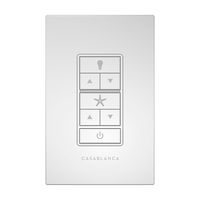 Casablanca 99195 Fan & Light Wall Remote Control, White