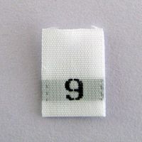 Size 9 (Nine) Clothing Labels Tabs (Package of 50)