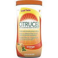 Citrucel Powder Orange Flavor Fiber Therapy for Occasional Constipation Relief, 30 ounce (Pack of 2)