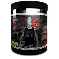 Rich Piana 5% Nutrition 5150 High Stimulant Pre-Workout Powder Supplement, 6 Caffeine Sources for Energy, Extreme Focus, N-Acetyl L-Tyrosine, Beta-Alanine, 30 Servings (Int'l Version) (Passion Fruit)