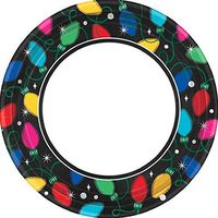 Christmas Twinkle Lights Plates 8.5"