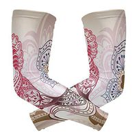 LEVEIS Bohemian Vines Arm Sleeves UV Protection for Men Women Sunblock Protective Gloves Running Golf Cycling Driving Long Arm Cover 1 Pair