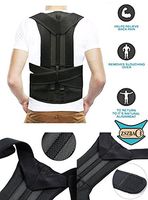 Back Brace Posture Corrector Upper Back Clavicle Support Brace Helps Relieve Lower Back Pain, Sciatica, Scoliosis, Herniated Disc or Degenerative Disc Disease, for Men and Women (L)