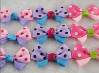 20pcs Double a Tie Turquoise Splicing Flower Appliques Wedding