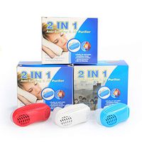 2-in-1 Anti Snoring Devices Air Purifier Filter Snoring Solution Nasal Dilator Ease Breathing Snore Stopper Sleeping Aid Device for Husband or Father (White)
