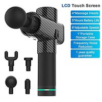 Muscle Massage Gun, Handheld Deep Tissue& for Muscle Tension Relief, 6 Speeds Percussion Massage Device with LCD Touchscreen