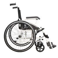 Wheelchair Medical Equipment Steel Lightweight Folding with Adjustable Seat Belt, Comfortable Non-Slip Handle, Net Weight 12.6kg,Suitable for Elderly and People in Need (Color: