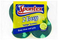 Spontex Easy Sponge Scourer 2 Pack (Pack of 14, Total 28 Scourers)