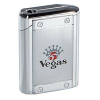 Colibri Uber Premium Butane Cigar Torch Lighter Triple Flame Large Table-top Solid Metal (5 Vegas) by Colibri