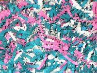 4oz Bag U Choose Size Pink Teal White Gift Basket Shred Crinkle Paper Filler Bedding nfLG -1633