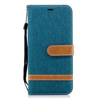 Huawei Y6 2018/Y6 Prime 2018 Case, Lomogo Leather Wallet Case with Kickstand Card Holder Shockproof Flip Case Cover for Huawei Y6 2018/Honor 7A - LOBFE12166 Green