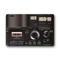 Vintage Radio receiver Background Doormat/Gate Pad for outdoor,indoor,bathroom use!23.6inch(L) x 15.7inch(W)