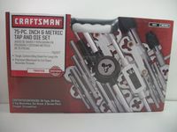 Craftsman 75 pc Inch & Metric tap and die Set