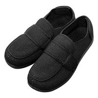 Cozy Ankle Men's Extra Wide Slippers Adjustable Diabetic Footwear for Arthritis, Edema & Swollen Feet