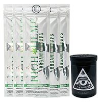 Herb Airtight Container Fresh Kettle with Organic Natural Hemp Wraps Vegan Non-GMO 5 Count DC Crafts Nation - Illuminati