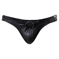 Alalaso Laca De Cuero De Los Hombres Estiramiento Micro Tanga