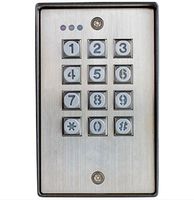 Seco-Larm SK-1123-SDQ Vandal Resistant Outdoor Access Control Keypad with Proximity Reader; 1,100 Users over 2 Outputs; Codes may be 4~8 digits