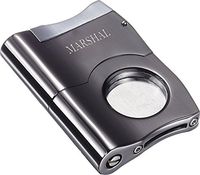Personalized Visol Caracas Gunmetal Finish Stainless Steel Cigar Cutter with Free Laser Engraving