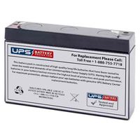 DataLex NP6-7.5 6V 7.5Ah Replacement Battery with F1 Terminals