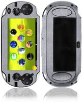 Skinomi Brushed Aluminum Full Body Skin Compatible with Sony PlayStation Vita 3G (PS Vita 3G)(Full Coverage) TechSkin with Anti-Bubble Clear Film Screen Protector