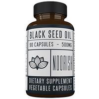 Black Seed Oil Capsules - Cold Pressed Nigella Sativa (Non-GMO) - Black Cumin Seed Oil - 500 MG 90 Capsules