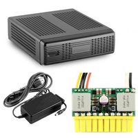 MINI-BOX M350 Universal Mini-ITX Enclosure w PICOPSU-80 80W Power Supply and 60W Adapter Kit (Black) / CS-MINI35P /