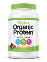 Orgain Organic Plant Based Protein Powder, Chocolate Peanut Butter - Vegan, Low Net Carbs, Non Dairy, Gluten Free, Lactose Free, No Sugar Added, Soy Free, Kosher, Non-GMO, 2.03 Pound