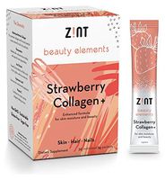 Zint Sweet Marine Collagen Powder Beauty Drink Mix (Strawberry): Sugar-Free Collagen Peptides Drink w/Glucosamine, Hyaluronic Acid, Vitamin C, Acai Extract (30 5g Packets)