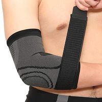 Jlong Breathable Elbow Brace Support Pressurized Bandage Outdoor Elbow Pads for Sport Basketball Fitness Elastic Arm Elbow Protector 1 Pcs