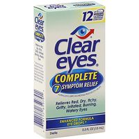 Clear Eyes Clear Eyes Complete 7 Symptom Relief Eye Drops, 0.5 oz (Pack of 2)