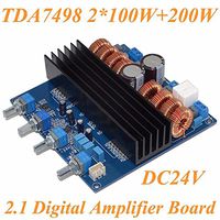 Nobsound TDA7498 2.1 DC24V-32V Class D 2.1 Channel 200W+100W+100W Digital Amplifier Board Greater Than TPA3116