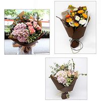 22" x 22" Kraft Paper Flower Wrapping Paper Floral Gift Wrap for Flower Bouquets and Arrangements (20pcs) (Purple)