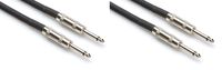 2 Hosa SKJ-605 5' FT 1/4" TS To 1/4" TS Speaker Cables