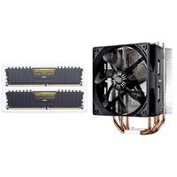Corsair Vengeance LPX 16GB (2x8GB) DDR4 DRAM 3000MHz C15 Desktop Memory Kit - Black (CMK16GX4M2B3000C15) & Cooler Master Hyper 212 EVO RR-212E-20PK-R2 CPU Cooler with 120mm PWM Fan