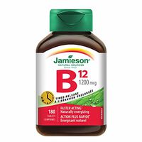 Jamieson Timed Release B12 1200 mcg,180 Tablets