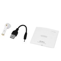 I8 Mini Wireless Music Earphone in-Ear Headset Invisible Earbud USB Rotating HD Stereo Outdoor Sports Headphone