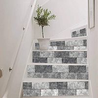 Xisheep Stair Mat, 1Set StepBasic Non-Slip Coral Fleece Resistant Carpet Stair Mat Garden Decor Home Decorations, for Home DIY Day Multicolor