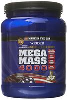 Weider MEGA MASS, Clean Anabolic Mass Gainer Formula, Smooth Chocolate, 1.98lbs