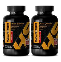 Male libido Booster - MACA Premium - Natural maca Root Powder - 2 Bottles 120 Tablets