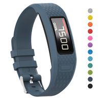 iBREK for Garmin Vivofit 1/2 Bands,Adjustable Watch Bands Replacement with Buckle for Women Men Small Large (No Tracker)-L/Slate