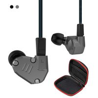 Andiker KZ ZS6-C in-Ear Earphone 2DD+2BA Hybrid Earphones HiFi Noise Cancelling Headphones Metal Shell in Ear Headphones, Detachable Cable 8 Units Heavy Bass Earphone
