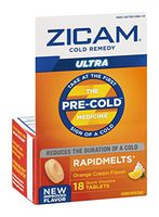 Zicam Cold Rapidmelt Orange Cream, 18 CT (Pack of 8)