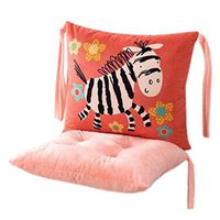 Kylin Express Indoor Soft Home/Office Squared Cartoon Separable Seat Breathable Chair Cushion with Backrest, W15