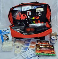 EMT Trauma Kit in Orange Organized Bag - Great Gift!
