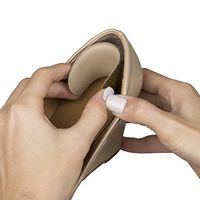 ZenToes Heel Protectors Back of Shoes Cushioned Adhesive Liner Inserts for Men and Women - 8 Count (Tan)