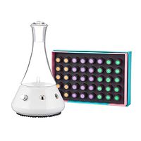 Intrepid Explorer Aromatherapy Diffuser Kit by Organic Aromas - Opulence Nebulizing Essential Oil Diffuser (White) & The Discovery Collection of 40 Pure Essential Oils and Blends in 2 Milliliter Vials