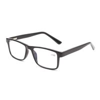 Computer Reading Glasses Blue Light Blocking Readers Men and Women Rectangle Nerd Stylish Spring Hinge Protect Your Eyes Against Eye Strain Fatigue and Dry Eyes (Black, 1.50)
