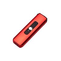 HuiKai Cigarettes Electric USB Battery Rechargeable Flameless Collectible Lighter (Red)