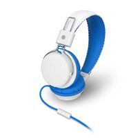 MQbix MQHT570WHT Earfoam Layers High Performance Headphones with Mic, White