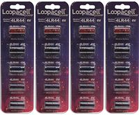 Loopacell 4LR44 / 476A / PX28A / A544 / K28A / L1325 6V Battery Pack of 20